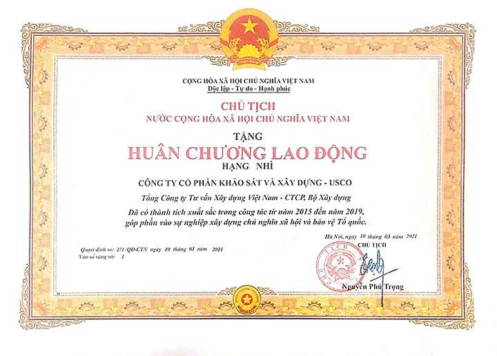 Huân chương Lao động Hạng Nhì