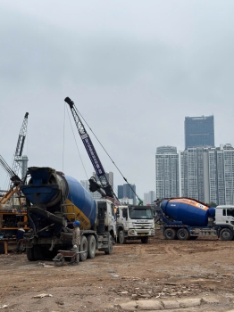 Thi công cọc khoan nhồi thuộc Dự án xây dựng Bệnh viện Đa khoa tư nhân Y Cao tại Hà Nội.