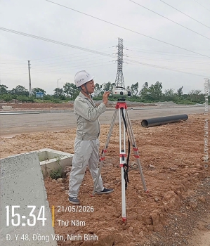 Thi công quan trắc lún dự án: Đầu tư xây dựng Khu đô thị mới phía nam Trung tâm hành chính Thị xã Duy Tiên - Hà Nam.