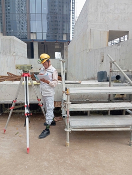 Quan trắc dự án K8HH1 và đo vẽ bình đồ Kiến Hải, Hải Phòng