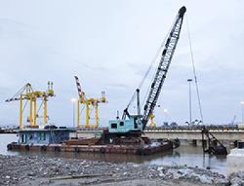 Thi công nạo vét luồng Dự án Hệ thống nâng hạ tàu, cơ sở bảo dưỡng và trung tâm huấn luyện Cảnh sát biển Vùng 1 tại Hải Phòng