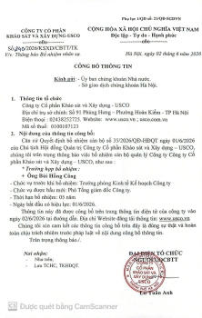 CBTT số 240/2026 vv Thông báo bổ nhiệm nhân sự