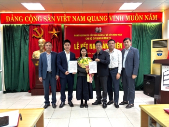 Chi bộ cơ quan Công ty USCO tổ chức Lễ kết nạp Đảng viên mới